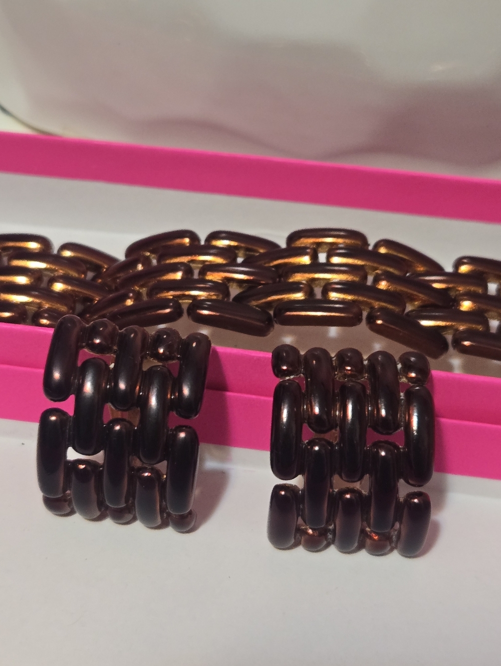 Vintage Stamped Givenchy Set Of Earrings And Bracelet